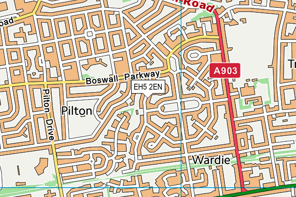 EH5 2EN map - OS VectorMap District (Ordnance Survey) EH5 2EN map - OS VectorMap District (Ordnance Survey)