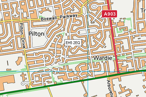 EH5 2EQ map - OS VectorMap District (Ordnance Survey) EH5 2EQ map - OS VectorMap District (Ordnance Survey)