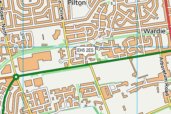 EH5 2ES map - OS VectorMap District (Ordnance Survey) EH5 2ES map - OS VectorMap District (Ordnance Survey)
