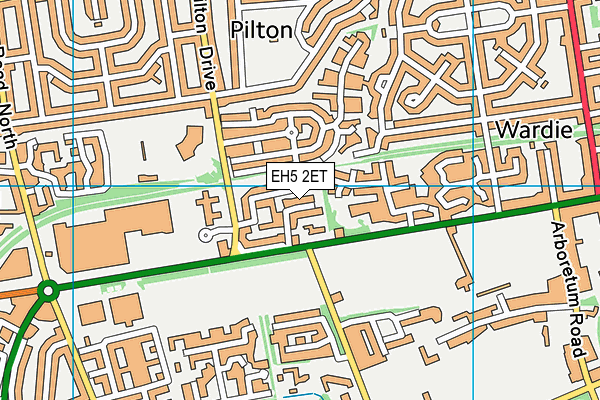 EH5 2ET map - OS VectorMap District (Ordnance Survey) EH5 2ET map - OS VectorMap District (Ordnance Survey)