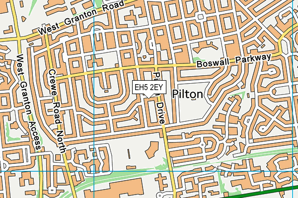 EH5 2EY map - OS VectorMap District (Ordnance Survey) EH5 2EY map - OS VectorMap District (Ordnance Survey)