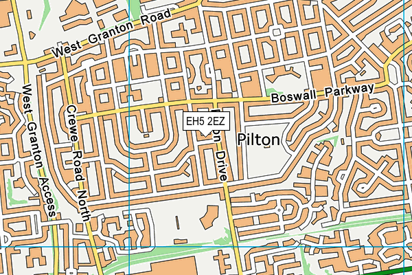EH5 2EZ map - OS VectorMap District (Ordnance Survey) EH5 2EZ map - OS VectorMap District (Ordnance Survey)