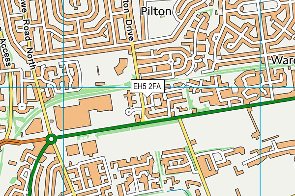 EH5 2FA map - OS VectorMap District (Ordnance Survey) EH5 2FA map - OS VectorMap District (Ordnance Survey)