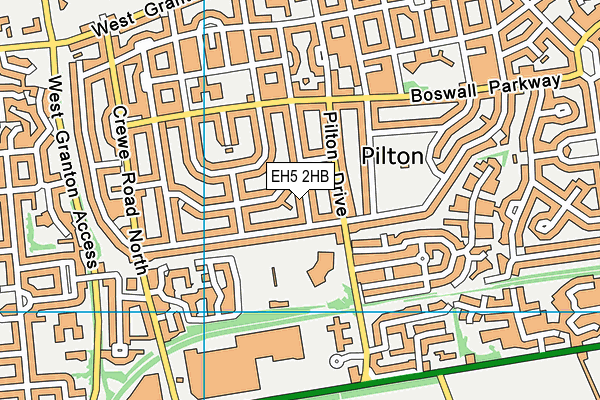EH5 2HB map - OS VectorMap District (Ordnance Survey) EH5 2HB map - OS VectorMap District (Ordnance Survey)
