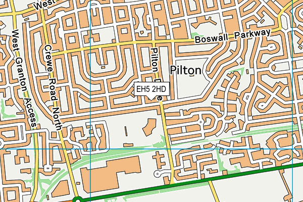 EH5 2HD map - OS VectorMap District (Ordnance Survey) EH5 2HD map - OS VectorMap District (Ordnance Survey)