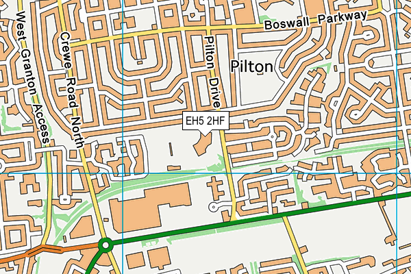 EH5 2HF map - OS VectorMap District (Ordnance Survey) EH5 2HF map - OS VectorMap District (Ordnance Survey)