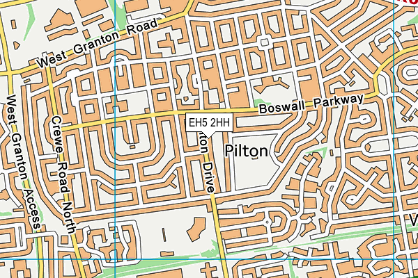 EH5 2HH map - OS VectorMap District (Ordnance Survey) EH5 2HH map - OS VectorMap District (Ordnance Survey)