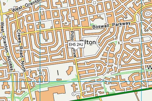 EH5 2HJ map - OS VectorMap District (Ordnance Survey) EH5 2HJ map - OS VectorMap District (Ordnance Survey)