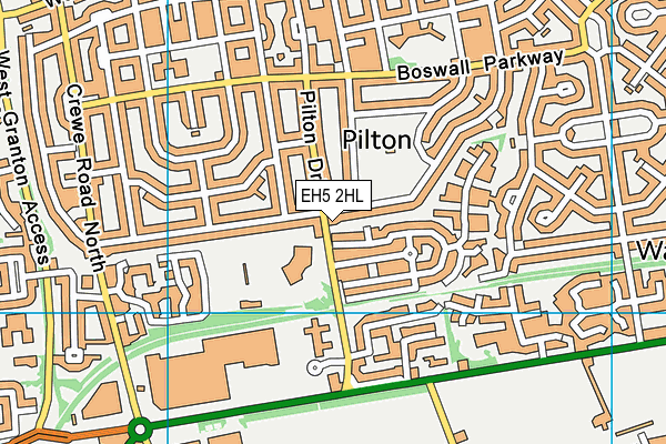 EH5 2HL map - OS VectorMap District (Ordnance Survey) EH5 2HL map - OS VectorMap District (Ordnance Survey)