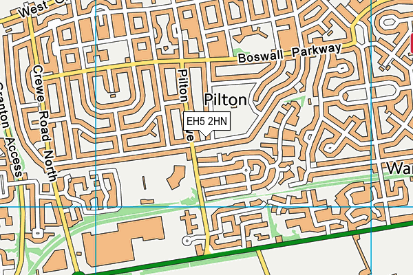 EH5 2HN map - OS VectorMap District (Ordnance Survey) EH5 2HN map - OS VectorMap District (Ordnance Survey)