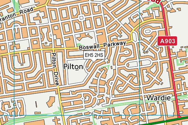 EH5 2HS map - OS VectorMap District (Ordnance Survey) EH5 2HS map - OS VectorMap District (Ordnance Survey)