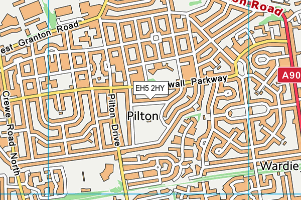 EH5 2HY map - OS VectorMap District (Ordnance Survey) EH5 2HY map - OS VectorMap District (Ordnance Survey)