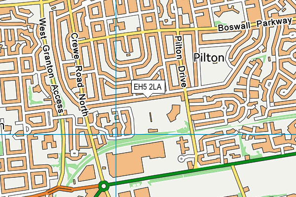 EH5 2LA map - OS VectorMap District (Ordnance Survey) EH5 2LA map - OS VectorMap District (Ordnance Survey)