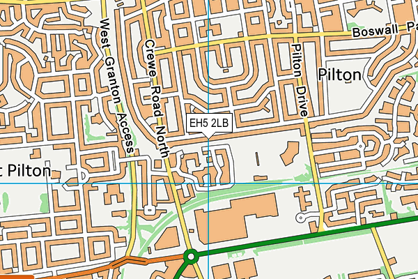 EH5 2LB map - OS VectorMap District (Ordnance Survey) EH5 2LB map - OS VectorMap District (Ordnance Survey)