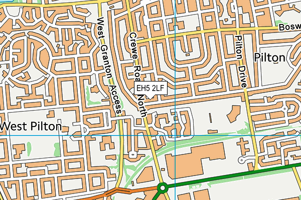 EH5 2LF map - OS VectorMap District (Ordnance Survey) EH5 2LF map - OS VectorMap District (Ordnance Survey)