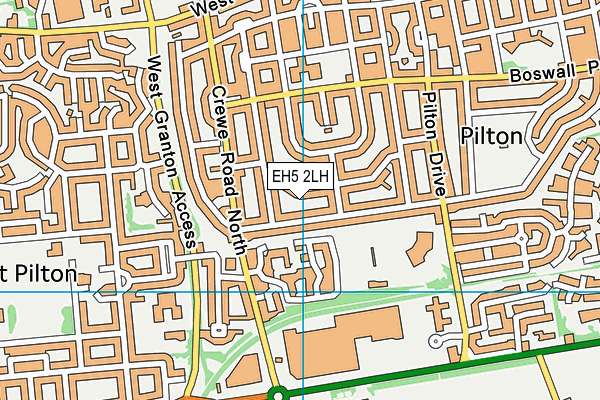 EH5 2LH map - OS VectorMap District (Ordnance Survey) EH5 2LH map - OS VectorMap District (Ordnance Survey)