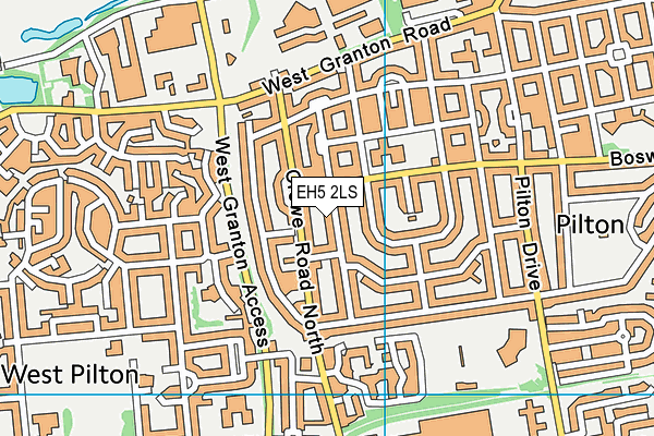 EH5 2LS map - OS VectorMap District (Ordnance Survey) EH5 2LS map - OS VectorMap District (Ordnance Survey)