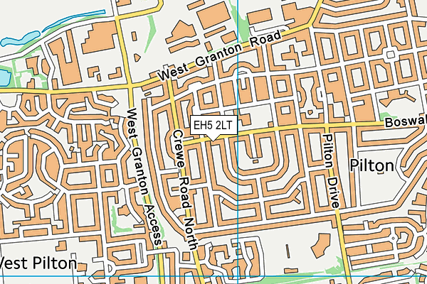 EH5 2LT map - OS VectorMap District (Ordnance Survey) EH5 2LT map - OS VectorMap District (Ordnance Survey)