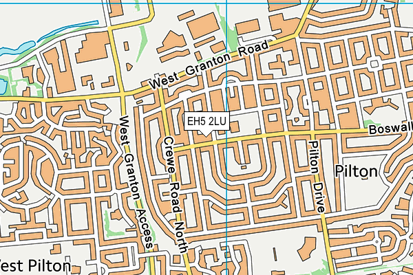 EH5 2LU map - OS VectorMap District (Ordnance Survey) EH5 2LU map - OS VectorMap District (Ordnance Survey)
