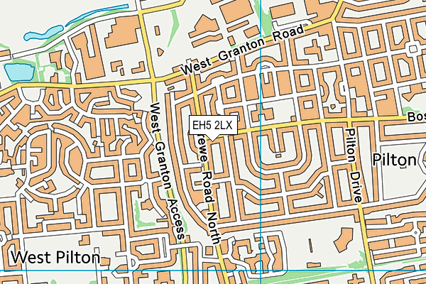 EH5 2LX map - OS VectorMap District (Ordnance Survey) EH5 2LX map - OS VectorMap District (Ordnance Survey)