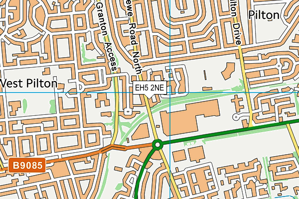 EH5 2NE map - OS VectorMap District (Ordnance Survey) EH5 2NE map - OS VectorMap District (Ordnance Survey)