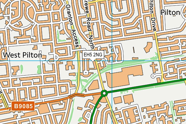 EH5 2NG map - OS VectorMap District (Ordnance Survey) EH5 2NG map - OS VectorMap District (Ordnance Survey)