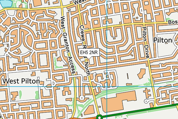 EH5 2NR map - OS VectorMap District (Ordnance Survey) EH5 2NR map - OS VectorMap District (Ordnance Survey)