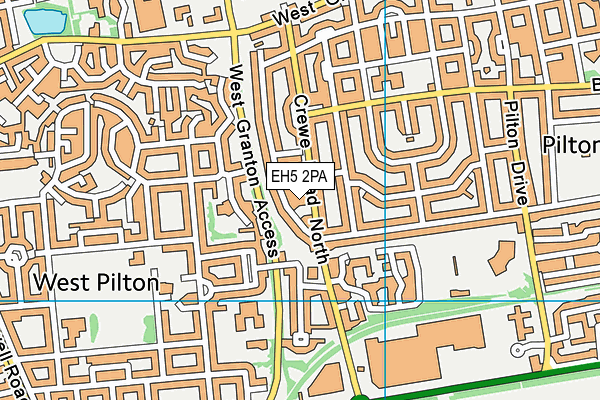 EH5 2PA map - OS VectorMap District (Ordnance Survey) EH5 2PA map - OS VectorMap District (Ordnance Survey)