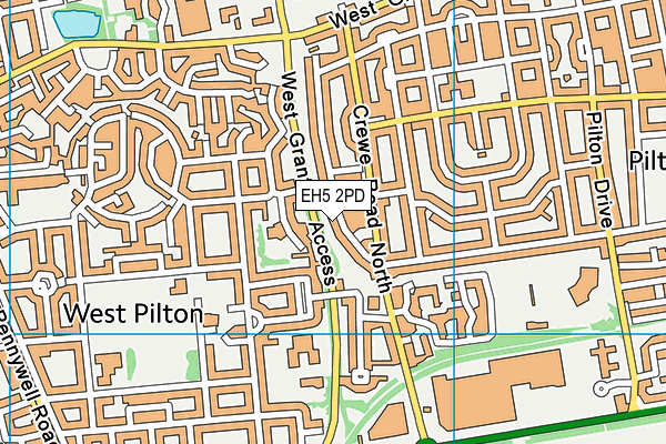 EH5 2PD map - OS VectorMap District (Ordnance Survey) EH5 2PD map - OS VectorMap District (Ordnance Survey)
