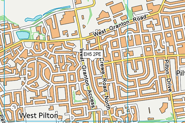 EH5 2PE map - OS VectorMap District (Ordnance Survey) EH5 2PE map - OS VectorMap District (Ordnance Survey)