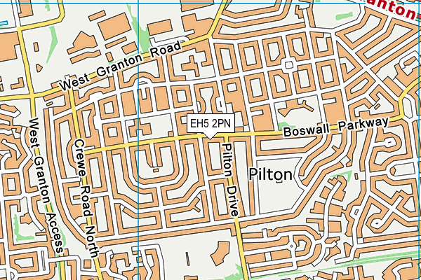 EH5 2PN map - OS VectorMap District (Ordnance Survey) EH5 2PN map - OS VectorMap District (Ordnance Survey)