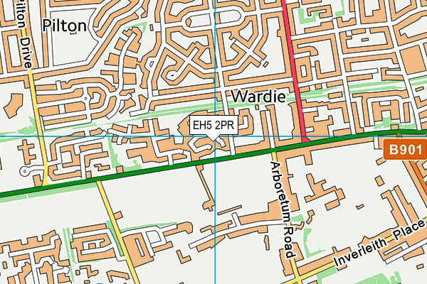 EH5 2PR map - OS VectorMap District (Ordnance Survey) EH5 2PR map - OS VectorMap District (Ordnance Survey)