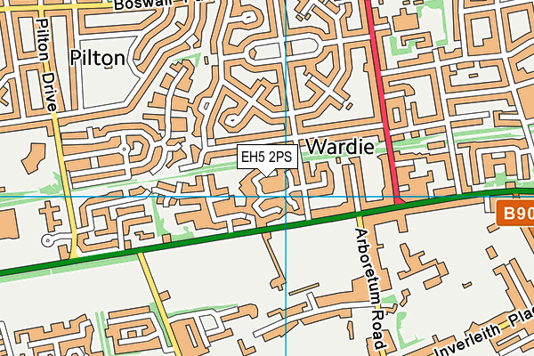 EH5 2PS map - OS VectorMap District (Ordnance Survey) EH5 2PS map - OS VectorMap District (Ordnance Survey)