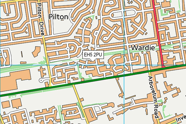 EH5 2PU map - OS VectorMap District (Ordnance Survey) EH5 2PU map - OS VectorMap District (Ordnance Survey)