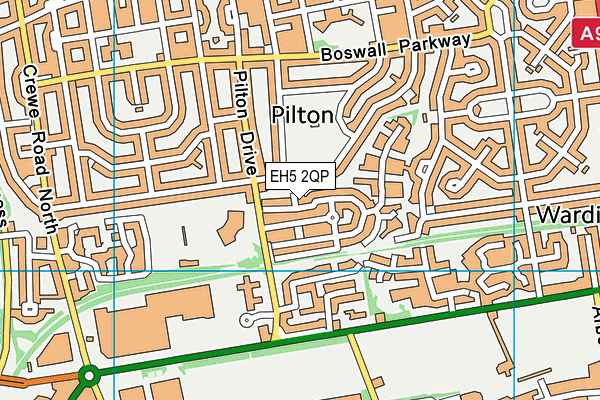 EH5 2QP map - OS VectorMap District (Ordnance Survey) EH5 2QP map - OS VectorMap District (Ordnance Survey)