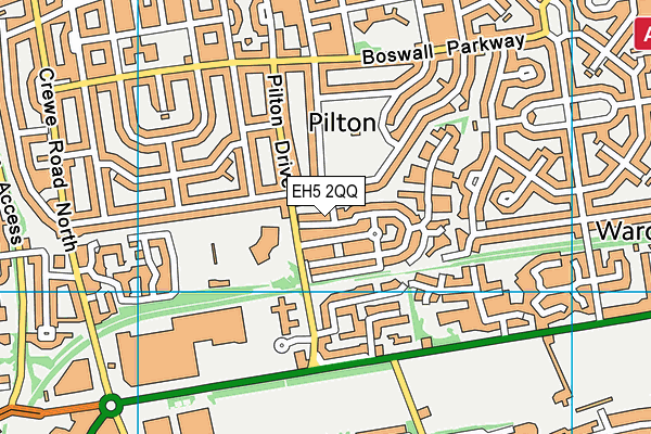 EH5 2QQ map - OS VectorMap District (Ordnance Survey) EH5 2QQ map - OS VectorMap District (Ordnance Survey)