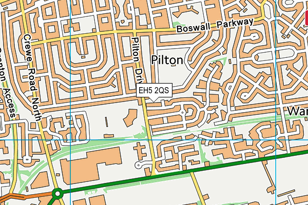 EH5 2QS map - OS VectorMap District (Ordnance Survey) EH5 2QS map - OS VectorMap District (Ordnance Survey)