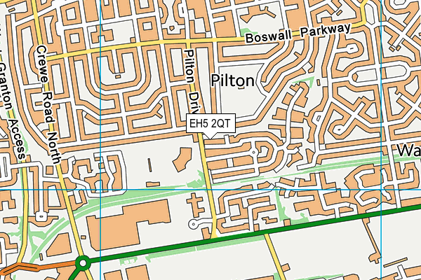 EH5 2QT map - OS VectorMap District (Ordnance Survey) EH5 2QT map - OS VectorMap District (Ordnance Survey)