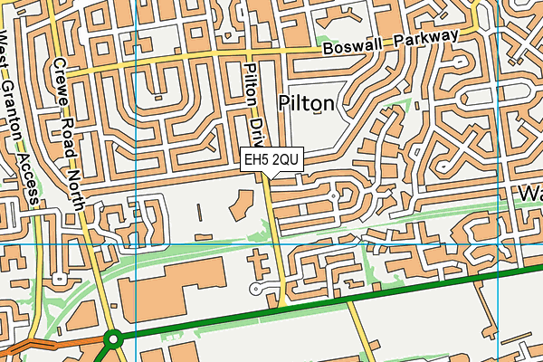 EH5 2QU map - OS VectorMap District (Ordnance Survey) EH5 2QU map - OS VectorMap District (Ordnance Survey)