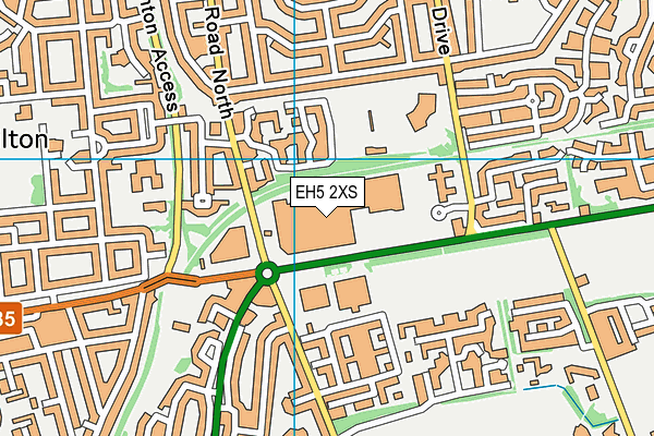 EH5 2XS map - OS VectorMap District (Ordnance Survey) EH5 2XS map - OS VectorMap District (Ordnance Survey)
