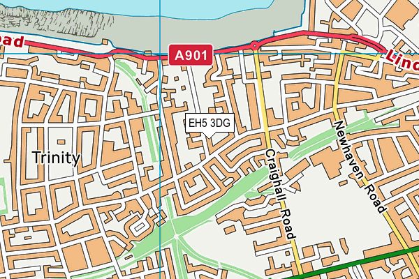 EH5 3DG map - OS VectorMap District (Ordnance Survey) EH5 3DG map - OS VectorMap District (Ordnance Survey)