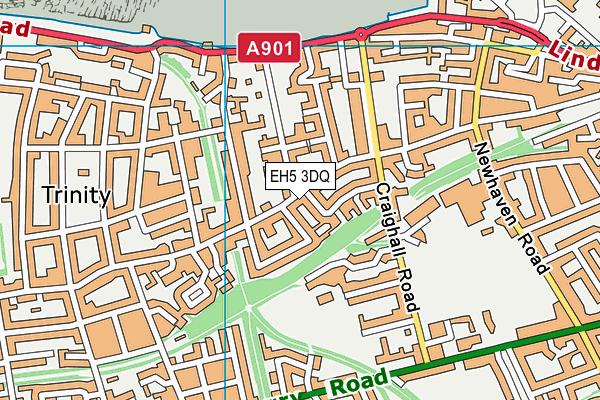 EH5 3DQ map - OS VectorMap District (Ordnance Survey) EH5 3DQ map - OS VectorMap District (Ordnance Survey)
