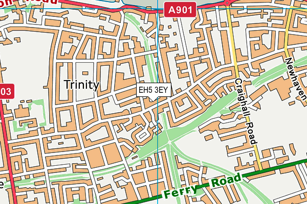 EH5 3EY map - OS VectorMap District (Ordnance Survey) EH5 3EY map - OS VectorMap District (Ordnance Survey)