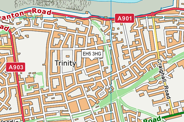 EH5 3HG map - OS VectorMap District (Ordnance Survey)