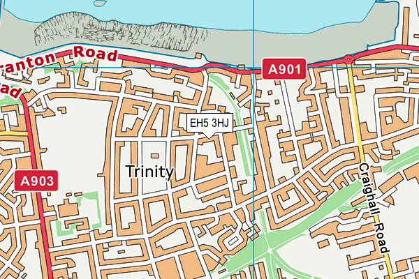 EH5 3HJ map - OS VectorMap District (Ordnance Survey) EH5 3HJ map - OS VectorMap District (Ordnance Survey)