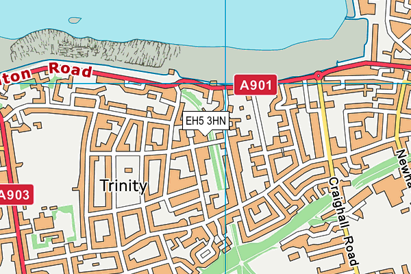 EH5 3HN map - OS VectorMap District (Ordnance Survey) EH5 3HN map - OS VectorMap District (Ordnance Survey)