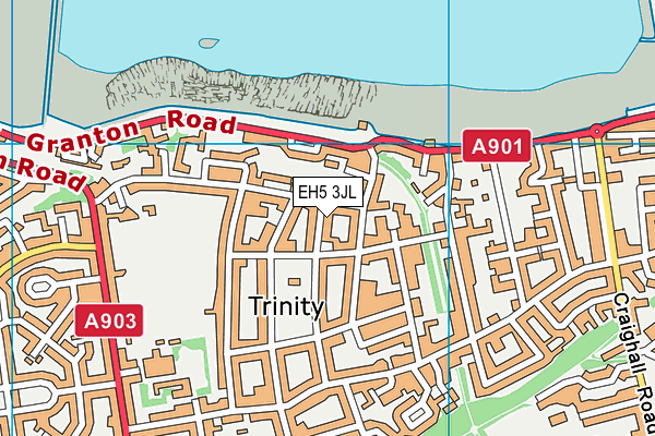 EH5 3JL map - OS VectorMap District (Ordnance Survey) EH5 3JL map - OS VectorMap District (Ordnance Survey)