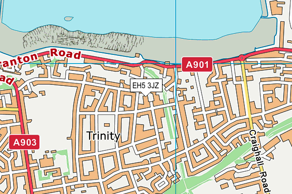 EH5 3JZ map - OS VectorMap District (Ordnance Survey) EH5 3JZ map - OS VectorMap District (Ordnance Survey)
