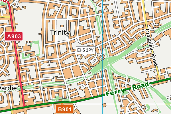 EH5 3PY map - OS VectorMap District (Ordnance Survey) EH5 3PY map - OS VectorMap District (Ordnance Survey)