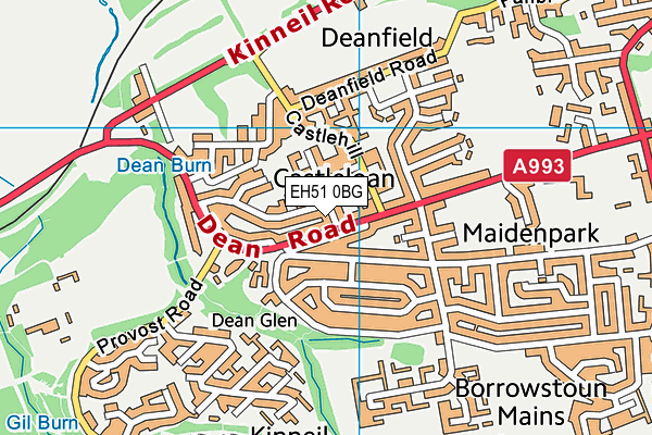 EH51 0BG map - OS VectorMap District (Ordnance Survey) EH51 0BG map - OS VectorMap District (Ordnance Survey)